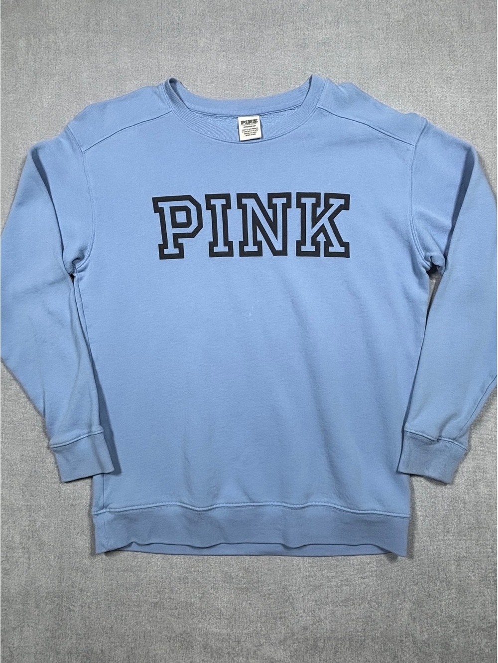 Victoria's Secret PINK Blue Crewneck Sweatshirt Size Small